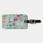 Fashion Travel Woman World Cities ラゲッジタグ (正面横)
