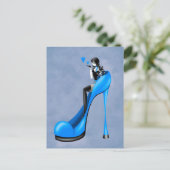 Fashionable Lady in Stiletto  Postcard ポストカード (スタンド正面)