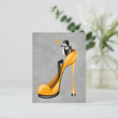 Fashionable Lady in Stiletto  Postcard ポストカード (スタンド正面)