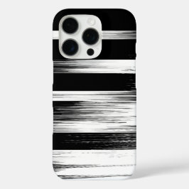 Fashionable Pattern Design in Black and White iPhone 16 Proケース