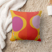 Fashionista Flair Abstract Throw Pillow クッション (ブランケット)