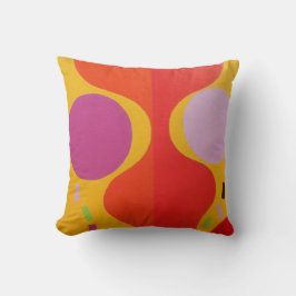 Fashionista Flair Abstract Throw Pillow クッション