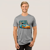 Fast and Fearless Sports Car  トライブレンドＴシャツ (正面全面)