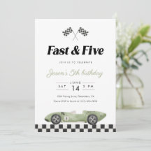 Fast and Five 5歳の誕生日 ヴィンテージ レースカー