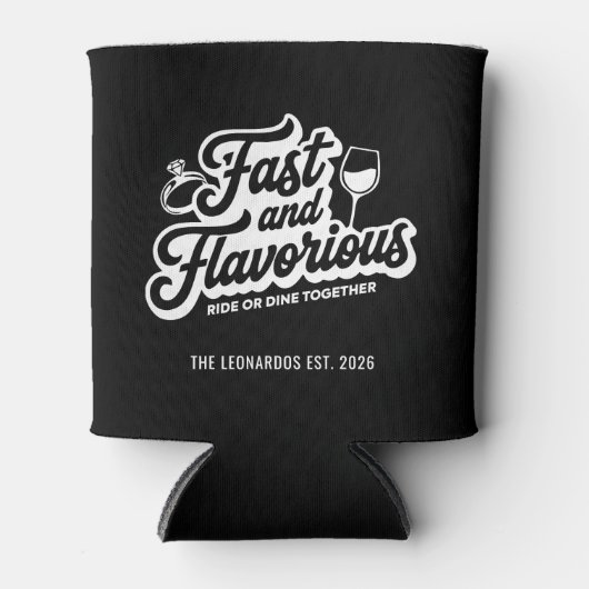 Fast and Flavorious Funny Personalized Can Coolers 缶クーラー (正面)