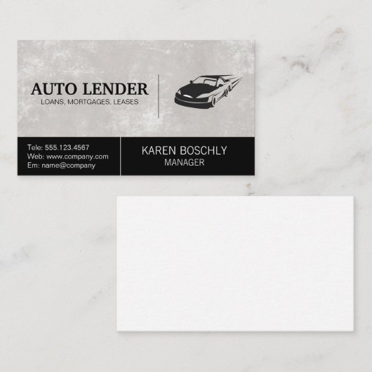 Fast Carロゴ 名刺 (正面/裏面)