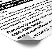 Fast Car Logo、Auto Dealership 広告's ポスター (角)