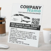 Fast Car Logo、Auto Dealership 広告's 台座サイン (インサイチュ)