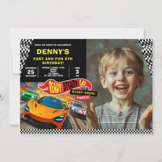 Fast Cars Partyの写真 招待状 (正面)