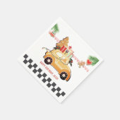 Fast Cars Sweet Gingerbread Car Christmas Birthday スタンダードカクテルナプキン (角)