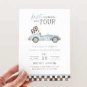 Fast, Curious & Four Racing 4th Birthday  招待状
