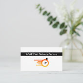 Fast Delivery Service Courier Business Card 名刺 (スタンド正面)