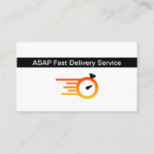 Fast Delivery Service Courier Business Card 名刺 (正面)
