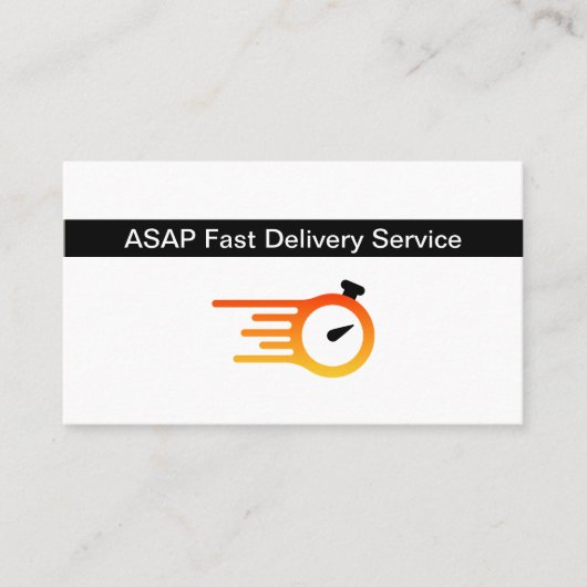 Fast Delivery Service Courier Business Card 名刺 (正面)