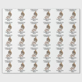 Fast Eating Squirrel Funny Quote ラッピングペーパー (フラット)