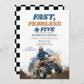 Fast Fearless & FIVE Racing 5th ATVバースデーパーティー 招待状 (正面/裏面)
