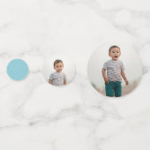 Fast & Five Blue Race Car 5th Birthdayパーティー コンフェッティ (裏面)