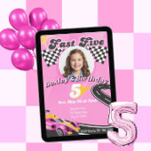 Fast Five, Picture Pink Racing 5th Birthday 招待状