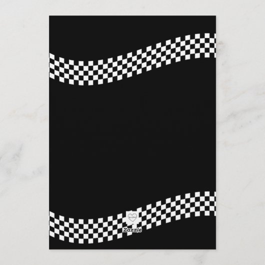 Fast & Five, Racing 5th Birthday 招待状 (裏面)