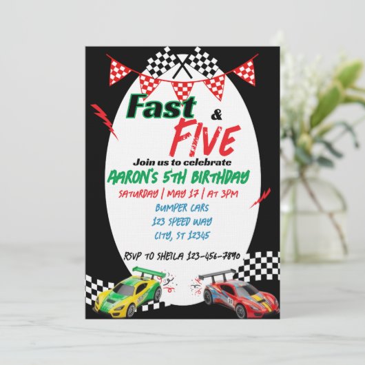 Fast & Five, Racing 5th Birthday 招待状 (スタンド正面)