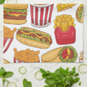 Fast Food キッチンタオル (折り畳み)