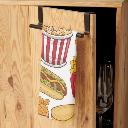 Fast Food キッチンタオル (三つ折り)