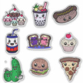 Fast Food Fun & Sweet Treat Stickers for Kids シール (正面)
