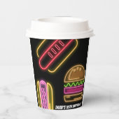 Fast Food Hot Dogs and Hamburger 紙コップ (裏面)