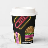 Fast Food Hot Dogs and Hamburger 紙コップ (正面)