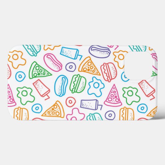 Fast food pattern Case-Mate iPhoneケース (裏面 (横))
