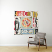 Fast food restaurants and diners retro signs colle タペストリー (インサイチュ(横))