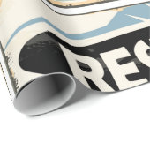 Fast food restaurants and diners retro signs colle ラッピングペーパー (ロールコーナー)