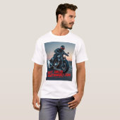 Fast, Fueled, & Questionably Legal – Rebel Biker Tシャツ (正面フル)
