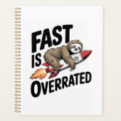Fast is Overrated Sloth Rocket プランナー手帳 (正面)