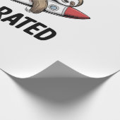 Fast is Overrated Sloth Rocket ラッピングペーパー (角)