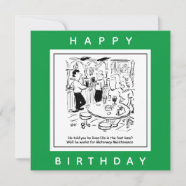 Fast Lane Cartoonでの高速道路のメンテナンスの寿命 カード