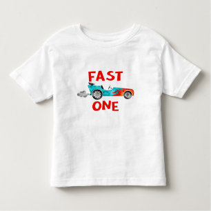 FAST ONEレースカー少年ターニング1 トドラーTシャツ