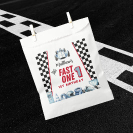 Fast One 1st birthday Boy Racing Car  フェイバーバッグ