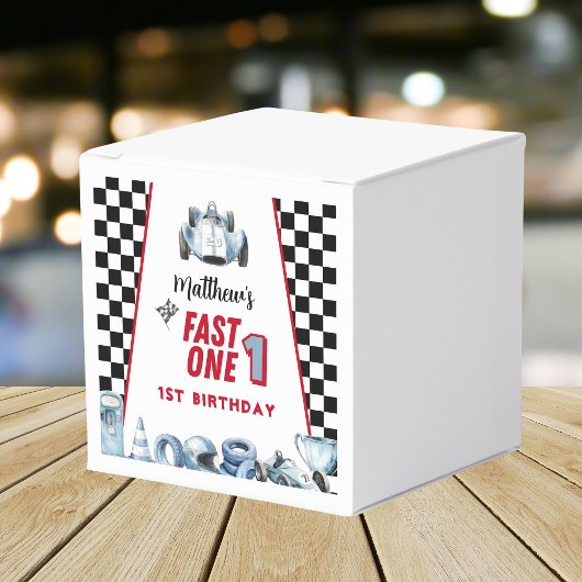 Fast One 1st birthday Boy Racing Car  フェイバーボックス