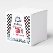 Fast One 1st birthday Boy Racing Car  フェイバーボックス (正面サイド)