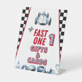 Fast One 1st birthday Boy Racing Car Gifts  台座サイン (正面)