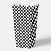 Fast ONE | Black White Race Car Flags Popcorn フェイバーボックス (裏面)