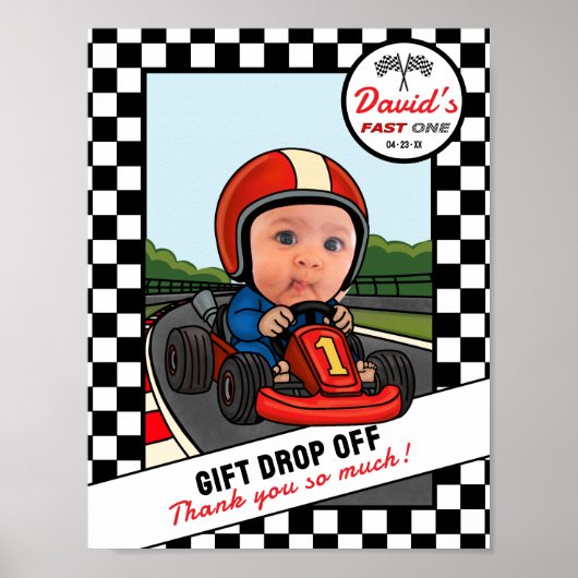 Fast ONE Custom Photo & Thank You | Gift Drop-Off ポスター (正面)