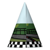 Fast One | Custom Race Car Driver Photo Pit Crew パーティーハット (裏面)