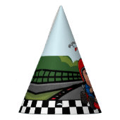 Fast One | Custom Race Car Driver Photo Pit Crew パーティーハット (左)