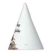 Fast One Little Racer First Birthday パーティーハット (右)