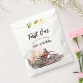 Fast One Little Racer First Birthday フェイバーバッグ (封をした状態)