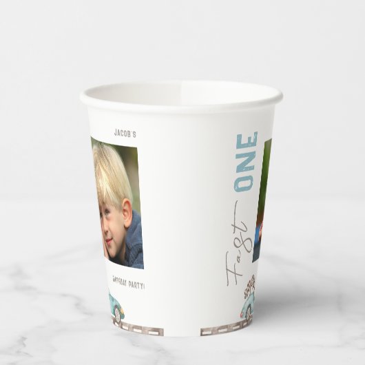Fast One Photo誕生日 紙コップ (左)