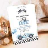 Fast One Race Car Boy 1st Birthday Invitation 招待状