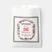 Fast One Race Car Boy 1st Birthday Party フェイバーバッグ (正面)